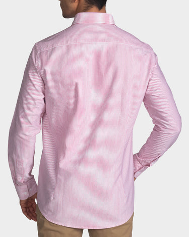 Camisa manga larga a rayas para hombre