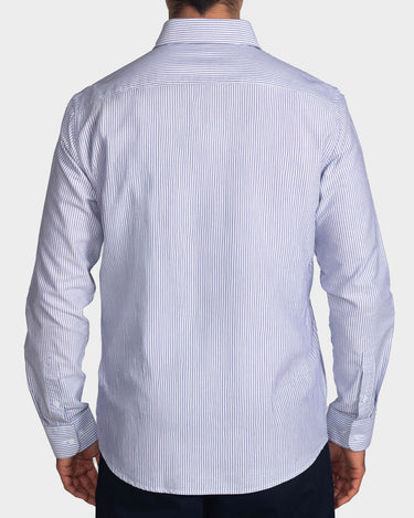 Camisa manga larga a rayas para hombre