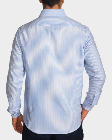 Camisa manga larga a rayas para hombre