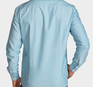 Camisa manga larga a rayas para hombre