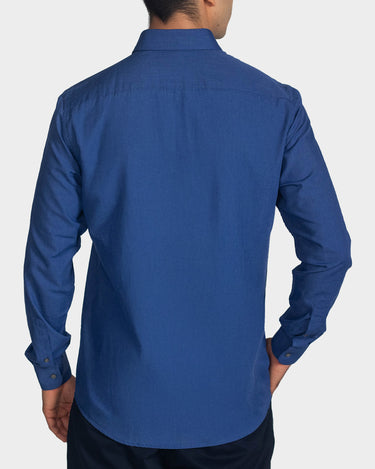Camisa manga larga fondo entero para hombre