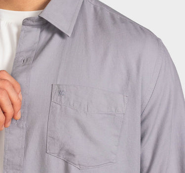Camisa manga larga fondo entero para hombre