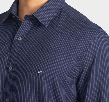Camisa manga larga a cuadros para hombre
