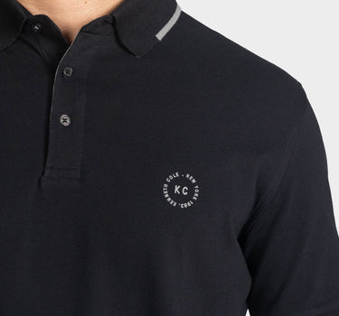 Polo fondo entero para hombre black