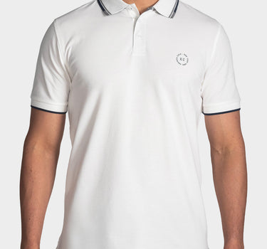 Polo fondo entero para hombre white