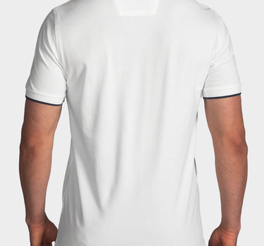 Polo fondo entero para hombre white