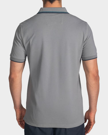 Polo fondo entero para hombre silver