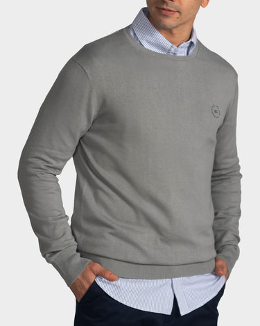 Suéter para hombre cuello redondo