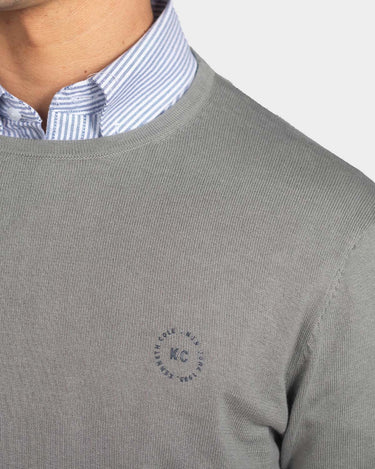 Suéter para hombre cuello redondo