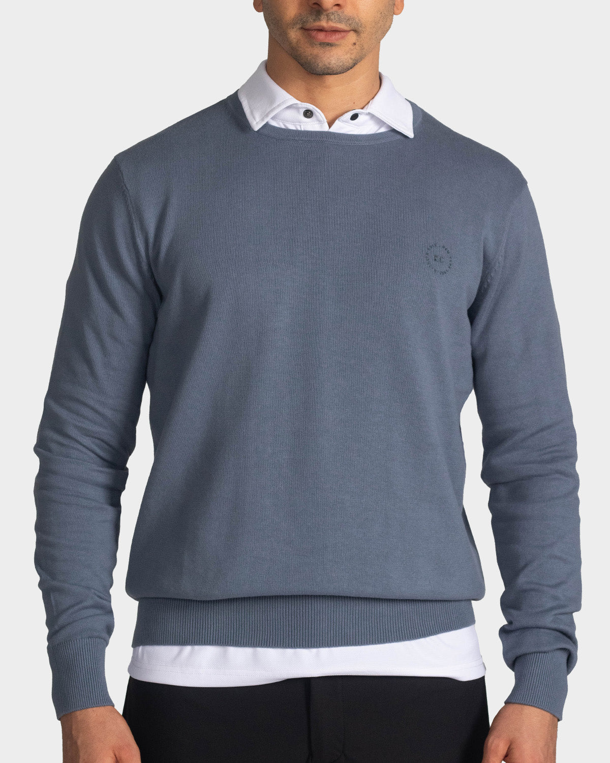 Suéter para hombre cuello redondo