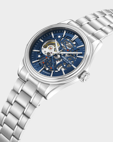 Reloj con manilla metalica para hombre