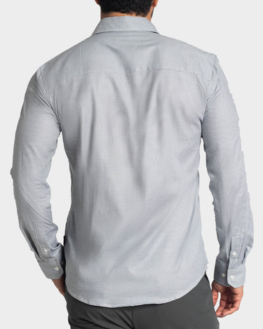 Camisa manga larga a cuadros para hombre