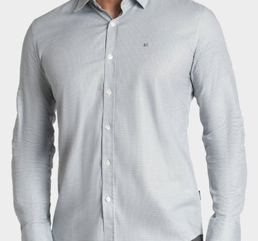Camisa manga larga a cuadros para hombre