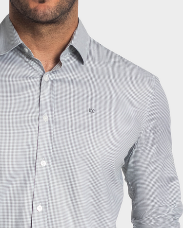 Camisa manga larga a cuadros para hombre