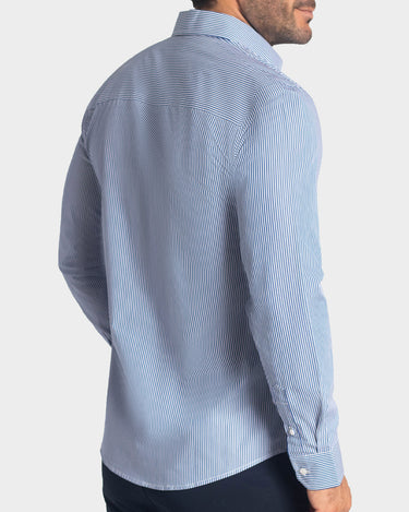 Camisa manga larga a rayas para hombre