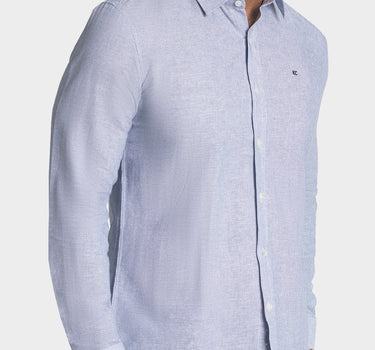 Camisa manga larga a rayas para hombre