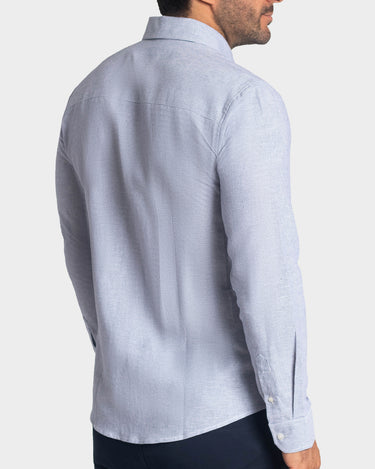 Camisa manga larga a rayas para hombre
