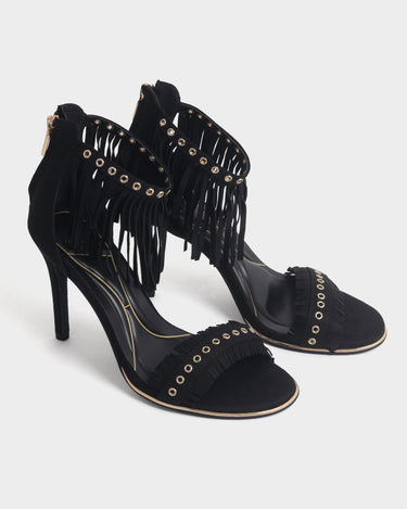 Sandalias de tacón para mujer loretta fringe sandal