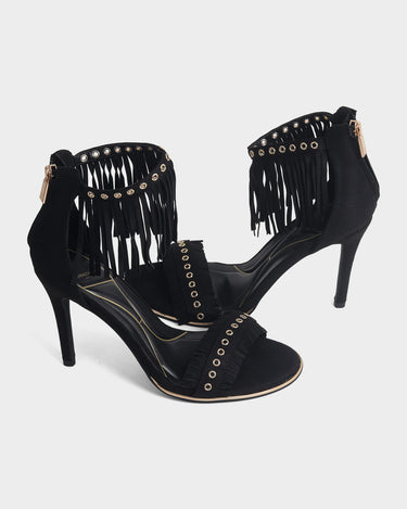 Sandalias de tacón para mujer loretta fringe sandal