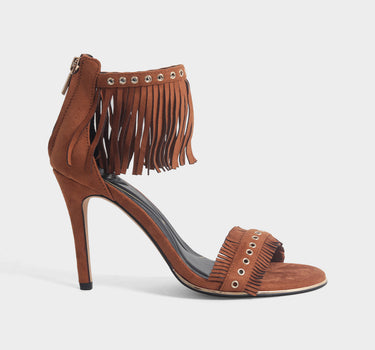 Sandalias de tacón para mujer loretta fringe sandal