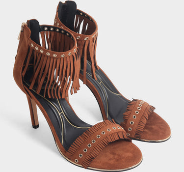 Sandalias de tacón para mujer loretta fringe sandal