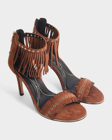 Sandalias de tacón para mujer loretta fringe sandal