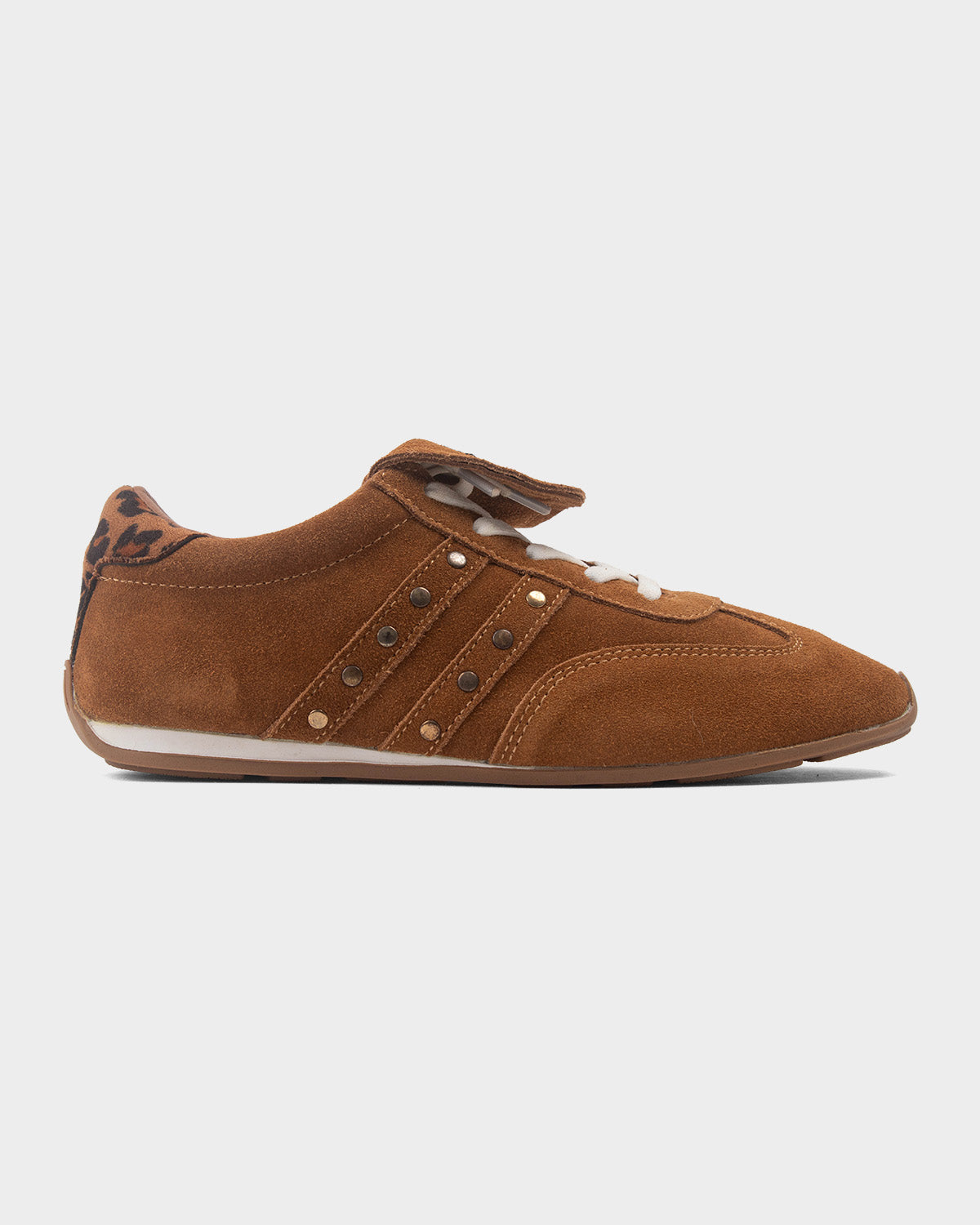 Zapatillas de cuero para mujer donna stud sneaker