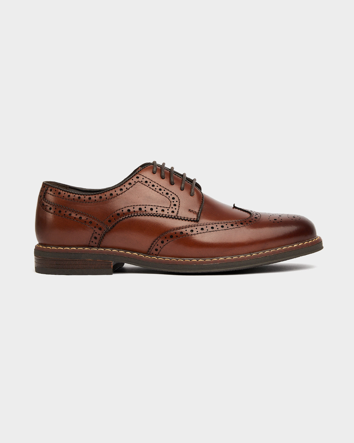 Zapatos de vestir de cuero para hombre austin wingtip lace up