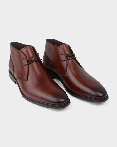 Botas de cuero para hombre charles lace up