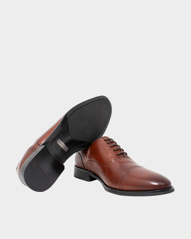Zapatos de vestir de cuero para hombre trevor toe cap