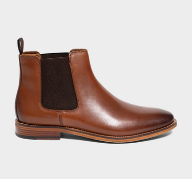 Botas de cuero para hombre trevor chelsea boot
