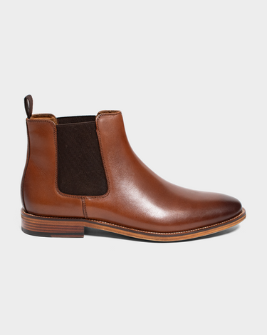 Botas de cuero para hombre trevor chelsea boot