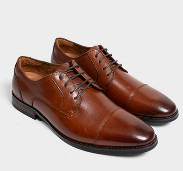 Zapatos de vestir de cuero para hombre banks lace up derby