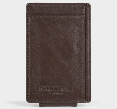 Tarjetero de cuero para hombre classy clip