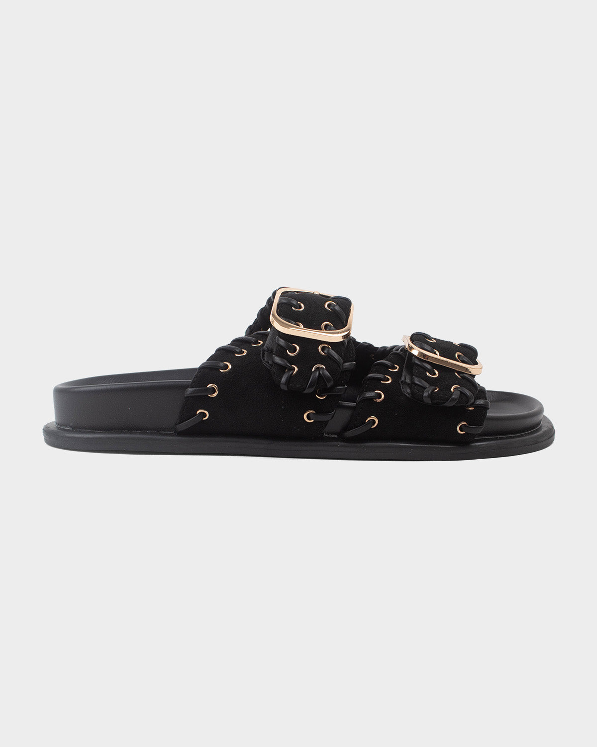 Sandalias para mujer hatcher buckle slide