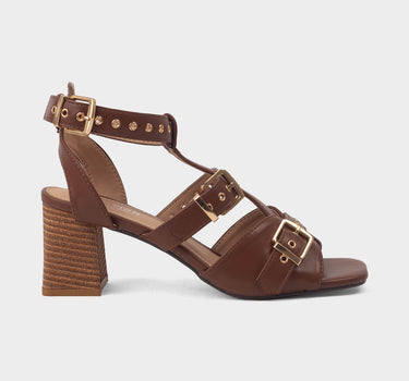 Sandalias de tacón para mujer lyle heel buckle sandal