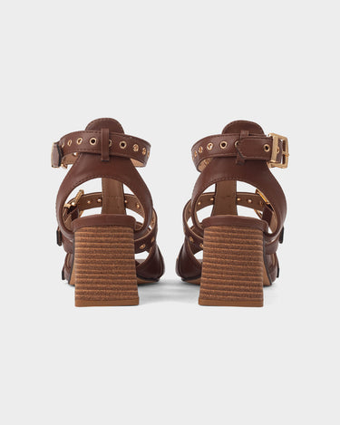 Sandalias de tacón para mujer lyle heel buckle sandal
