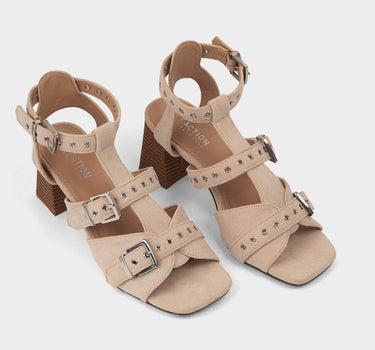 Sandalias de tacón para mujer lyle heel buckle sandal