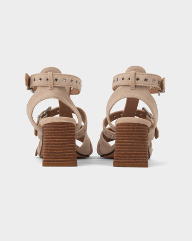 Sandalias de tacón para mujer lyle heel buckle sandal