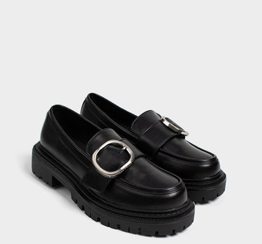 Flats para mujer jordis buckle loafer